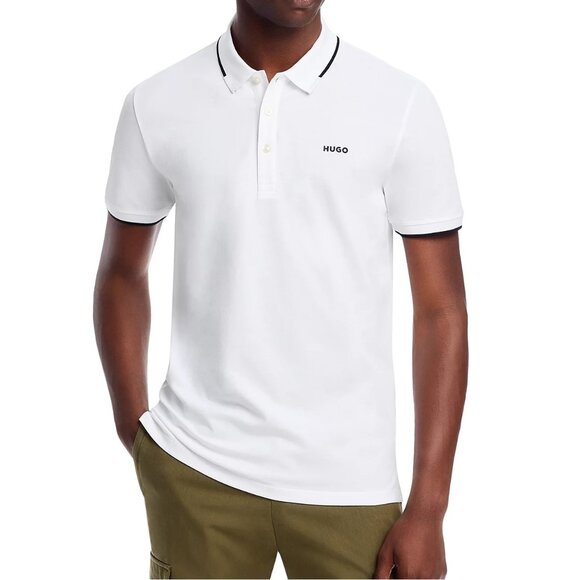 Hugo Boss Men's Short Sleeve HUGO Dinoso Logo Tipped Polo Shirt